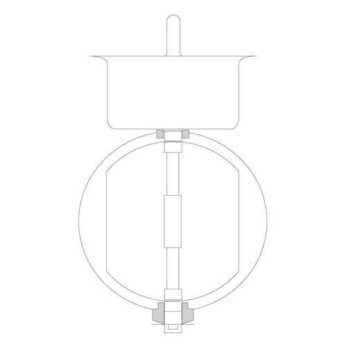 R-vent Spiro safe regelklep Ø200 mm sendzimir verzinkt